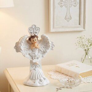 Angel Cross Keepsake Cake Centerpiece For Christening or Communion